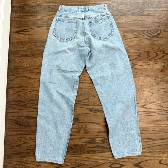 Vintage‎ Guess Jeans Green Triangle Logo Button Fly Style 10094 Size 32 -- 80's - Picture 3 of 6